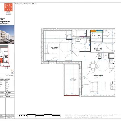 Appartement 2 pièces 260000 €