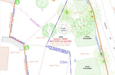 Vente Terrain 1 834 m&sup2; — photo du bien