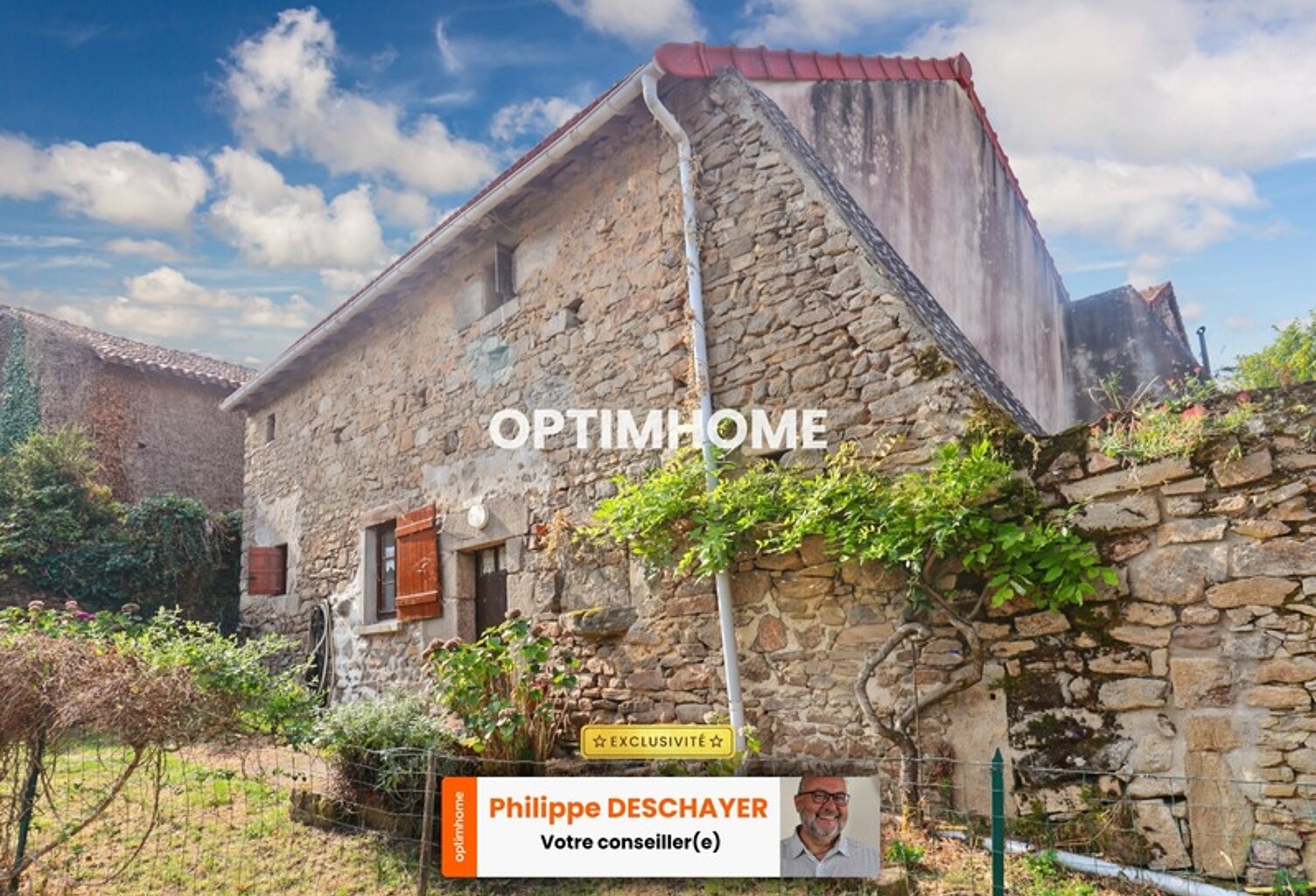 Maison de Charme en Pierre 69 m² - 3 pièces - 2 Chambres - Terrasse - DOMPIERRE LES EGLISES (87) — photo 1