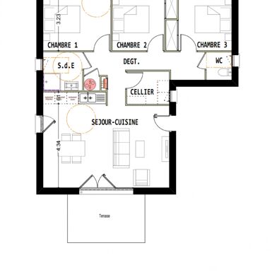 Maison 4 pièces 197000 €