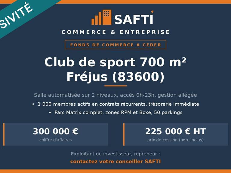 Club de sport automatisé : 300k€ CA à Fréjus — photo 1