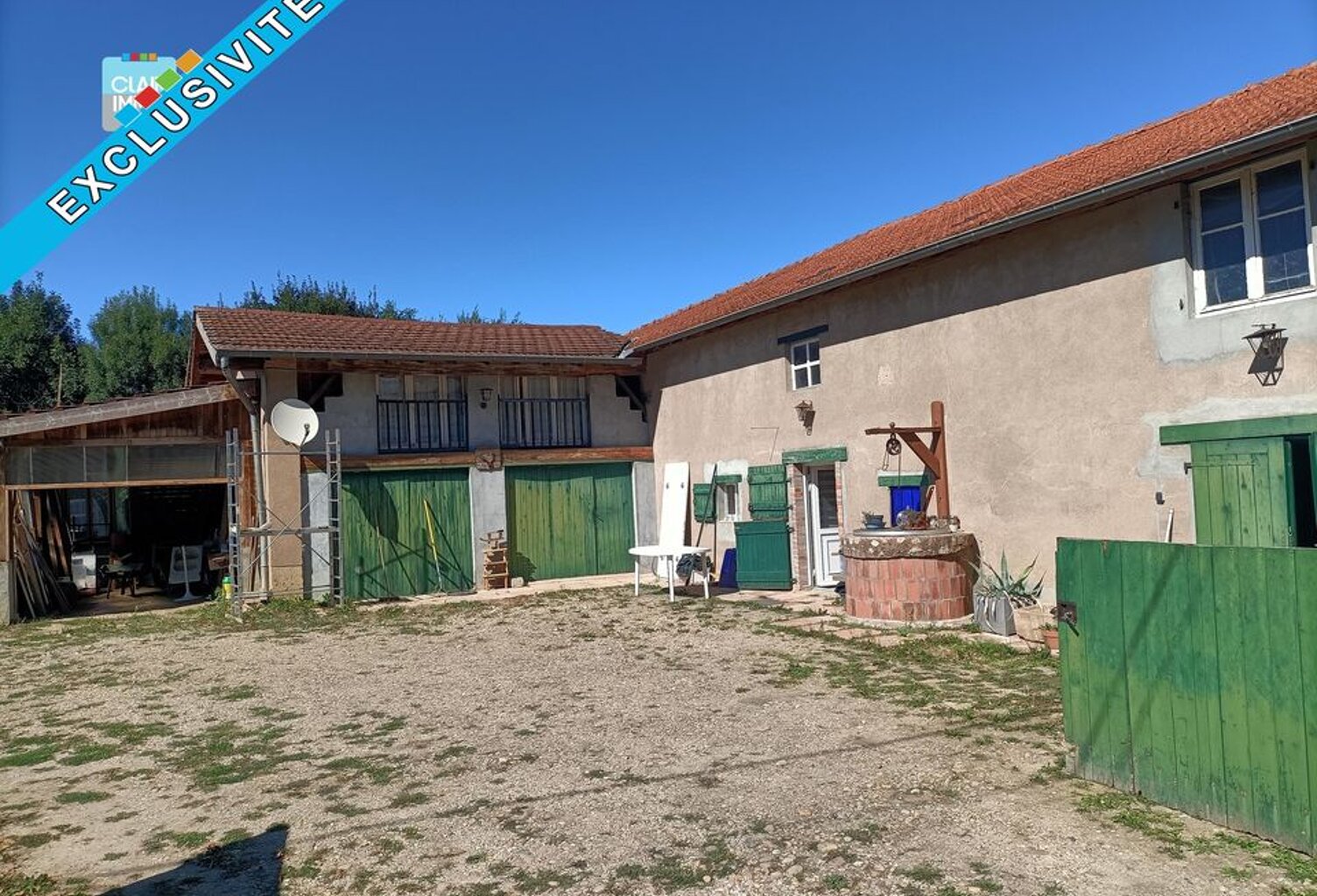 A BIZIAT PROCHE MACON ET BOURG-EN-BRESSE FERME 5 PIECES SUR — photo 1