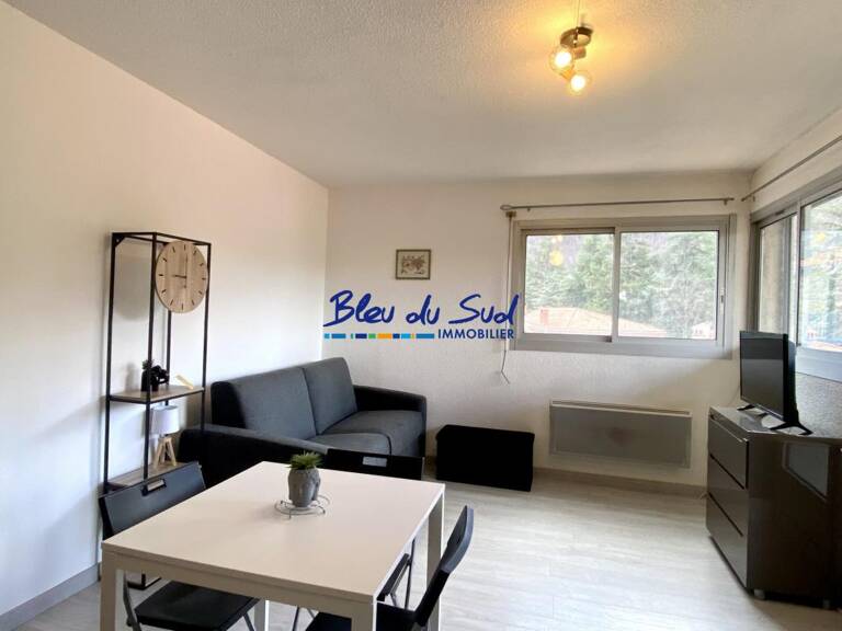 STUDIO MEUBLE AVEC BALCON ET VUE DEGAGEE A VERNET LES BAINS — photo 1
