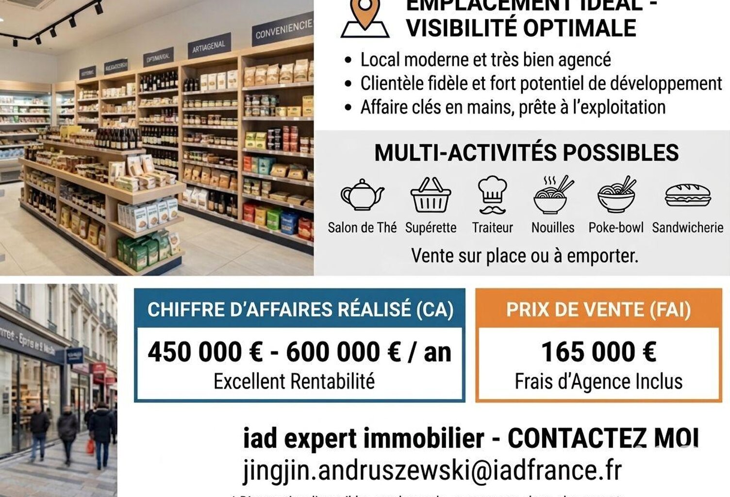 Vente Restauration rapide 95 m&sup2; — photo 1