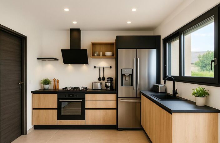 Dijon Sud-Est, Commune d'Aiserey, Maison neuve 6 pièces RE 2020,  à découvrir cuisine ouverte entièrement équipée, garage et jardin terrasse sans vis à vis — photo 2