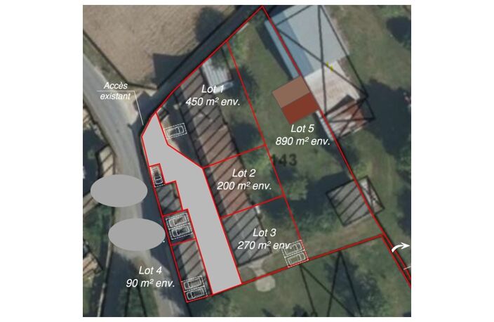 Vente Terrain à bâtir 890 m&sup2; — photo 4