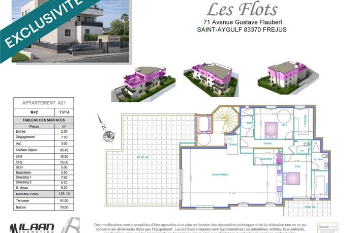 Villa sur le toit de type F3/F4 + Double Box possible — photo 5