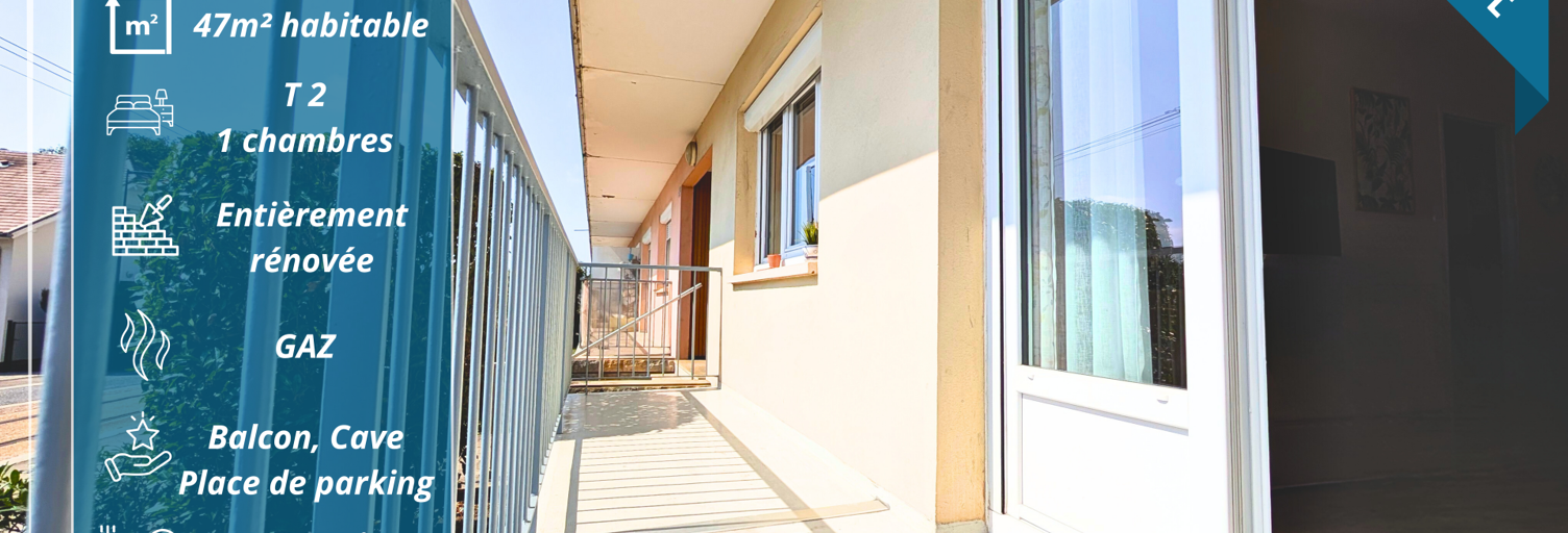 Appartement 2 Pièces 47 m² à vendre à Besançon (25000)