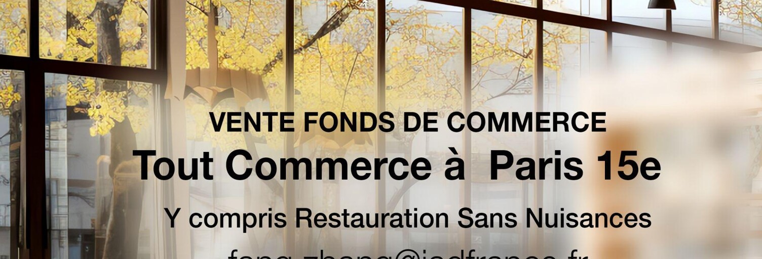 Commerce  75 m² à vendre à Paris 15 (75015)