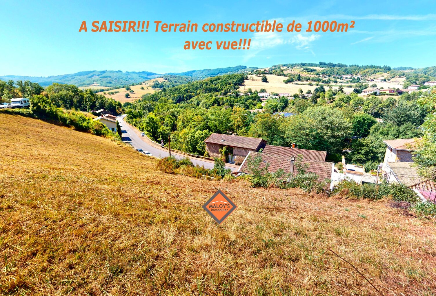 A saisir!!! Terrain constructible de 1000m² avec vue!!! — photo 1