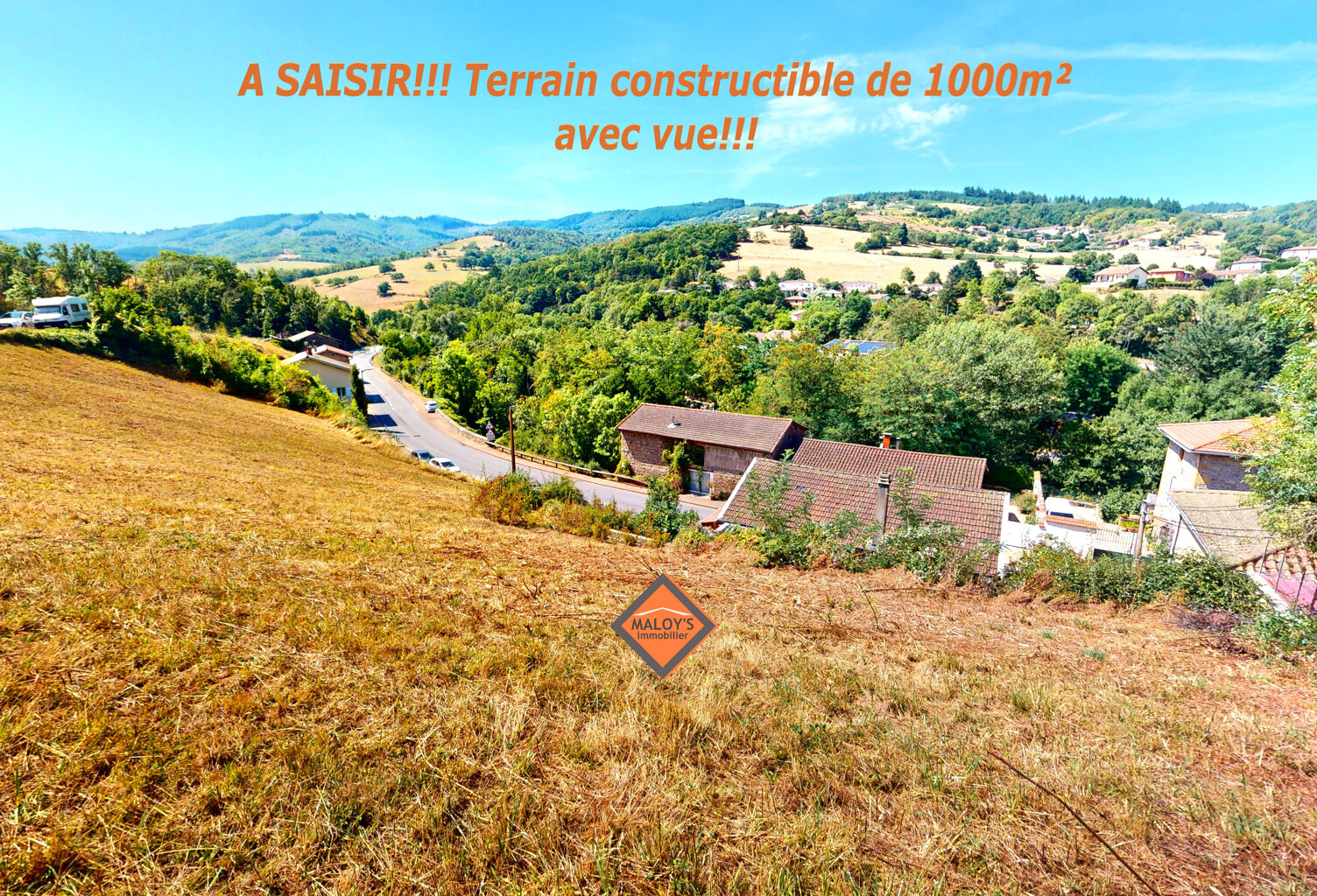 A saisir!!! Terrain constructible de 1000m² avec vue!!! — photo 1