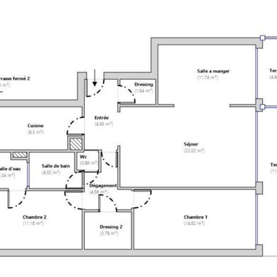 Appartement 4 pièces 375000 €
