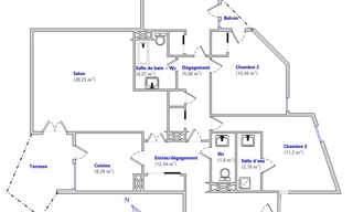 Appartement 4 Pièces 96 m² à vendre à Toulouse (31500)