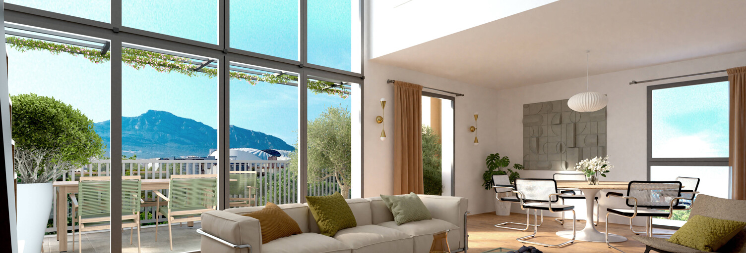 Appartement neuf T2, T4 Pièce 48 à 110 m² à vendre à Marseille 10 (13010)