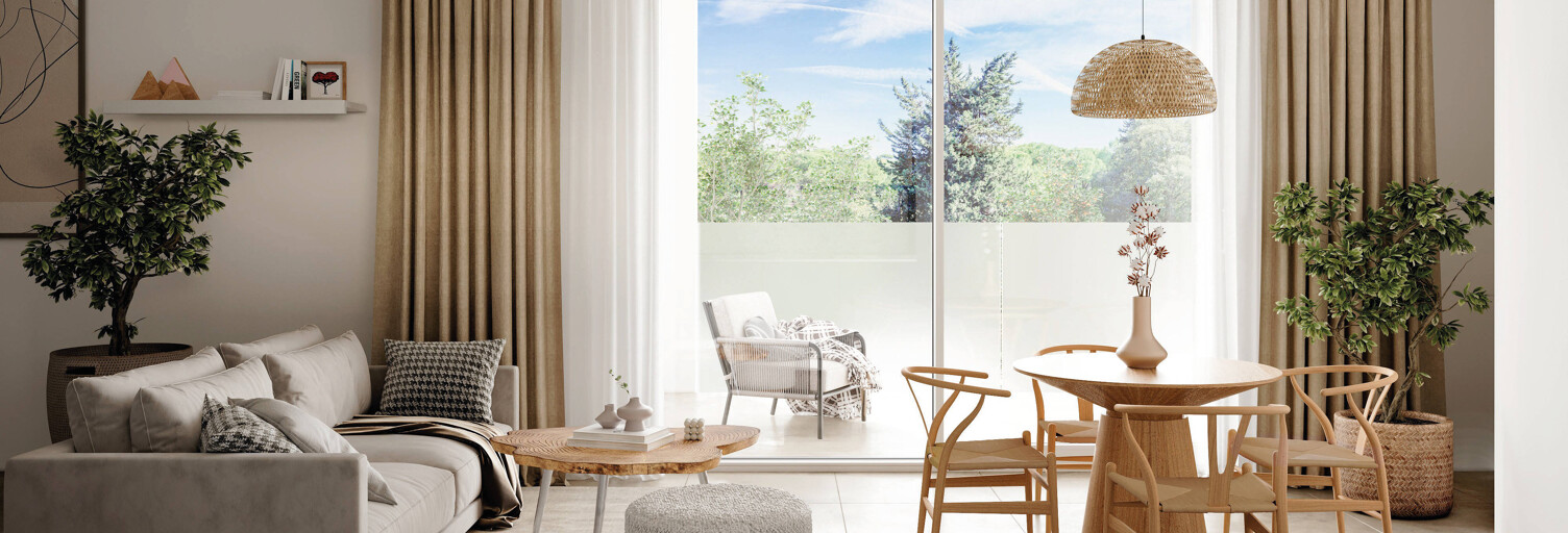 Appartement neuf T2, T3, T4, T5 Pièce 46 à 90 m² à vendre à Castelnau-le-Lez (34170)