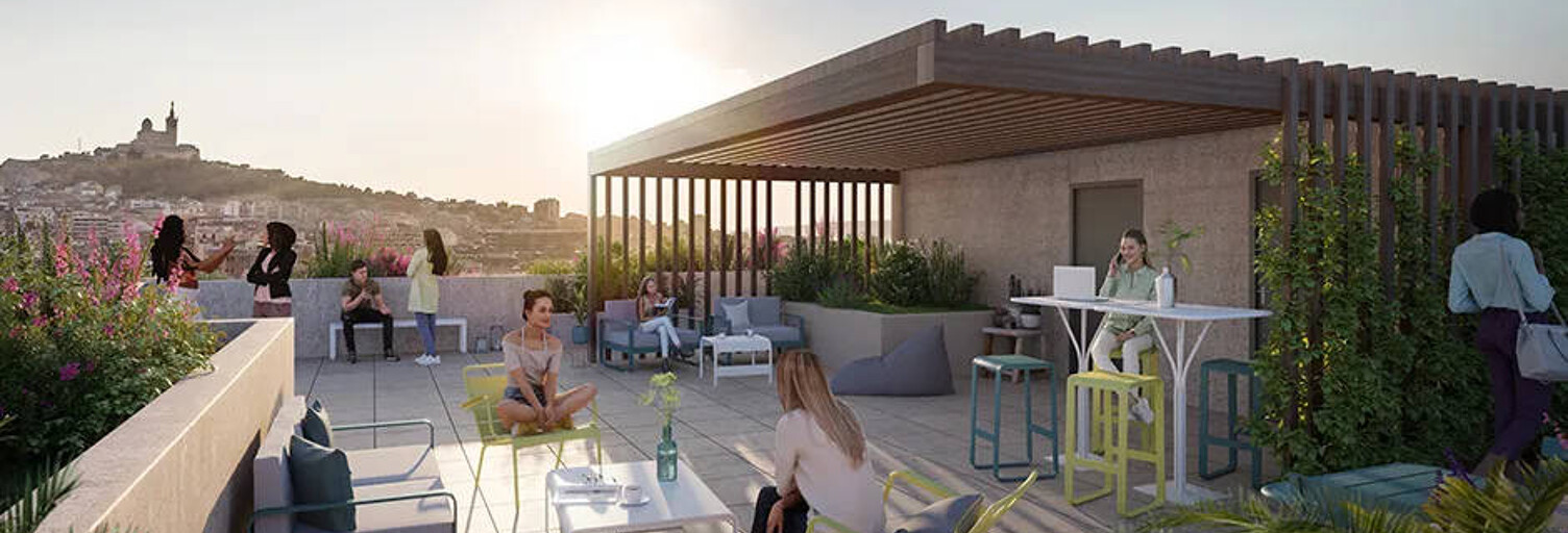 Appartement neuf T1 Pièce 18 à 22 m² à vendre à Marseille 6 (13006)