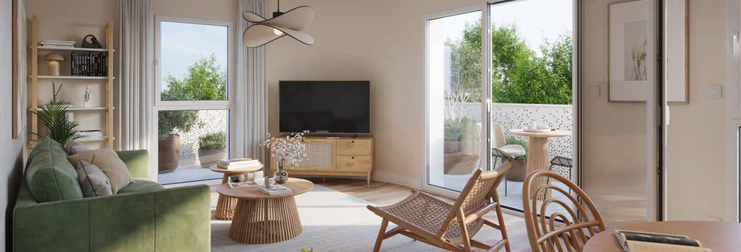 Appartement neuf T2, T3 Pièce 42 à 69 m² à vendre à Béthune (62400)