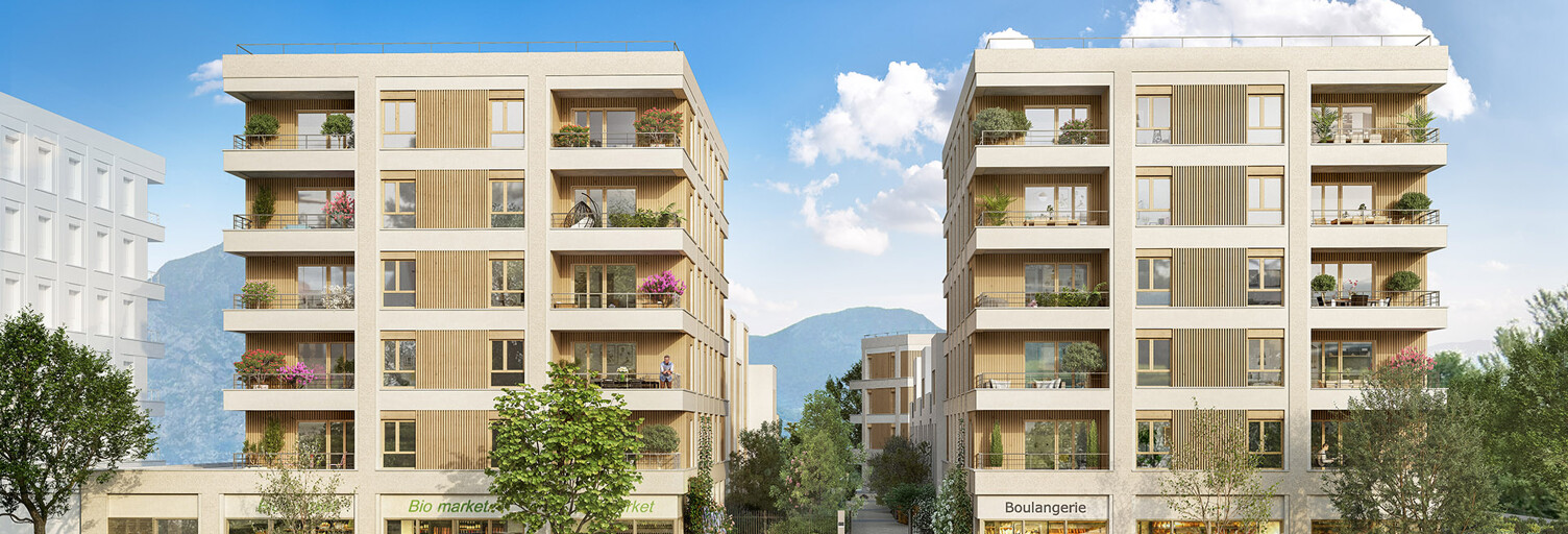 Appartement neuf T3, T4 Pièce 56 à 81 m² à vendre à Fontaine (38600)