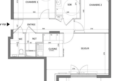 Appartement 3 pièces 518000 €