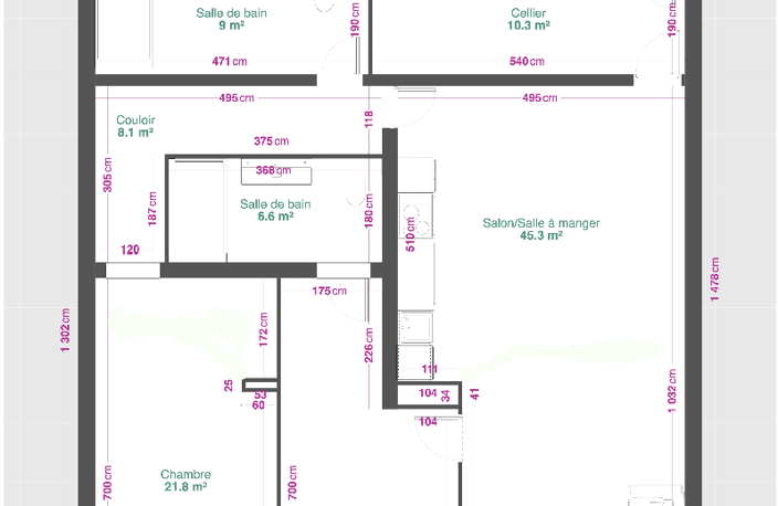 Appartement T3 en rez-de-chaussée-de-jardin vue mer — photo 5