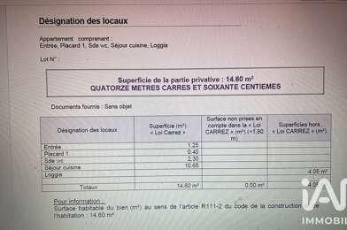 Appartement 2 pièces 62000 €