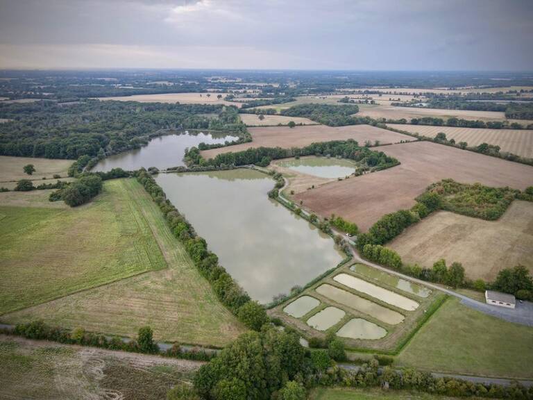 Opportunité d'affaires exceptionnelle : domaine de 24 hectares comprenant 15 hectares d'étangs, parfait pour divers projets touristiques et commerciaux. Avec une activité de location de tentes glampin — photo 1