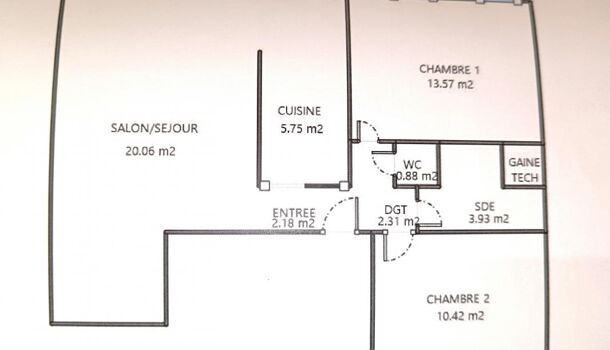 Appartement 3 pièces  à vendre Rochelle (La) 17000