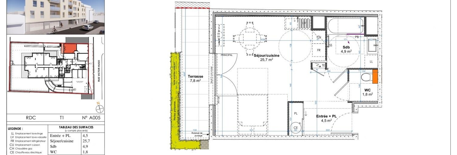 Appartement 1 Pièce 36 m² à vendre à Genas (69740)