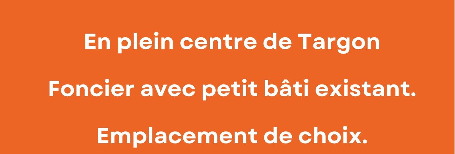Terrain  800 m² à vendre à Targon (33760)
