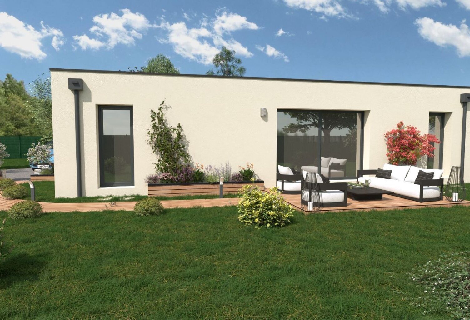 Projet de construction d'une maison 88 m² avec terrain à CHAMPIGNY EN ROCHEREAU (86) — photo 1