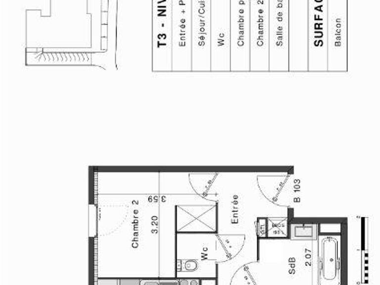 Vente Appartement 3 pièces — photo 1