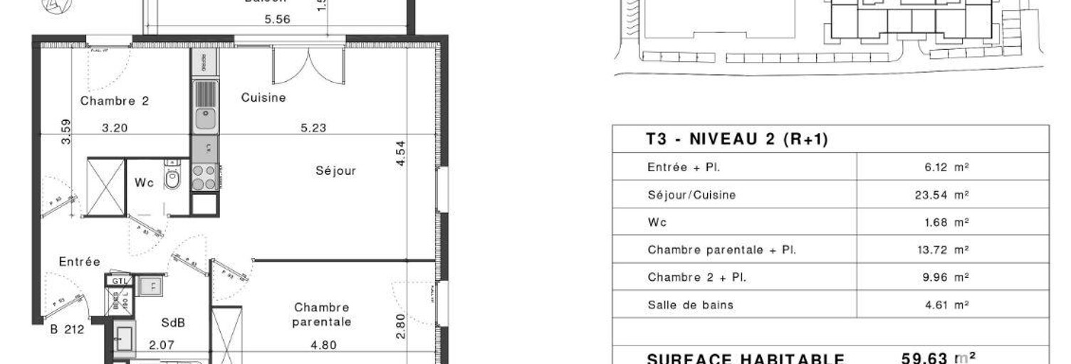 Appartement 3 Pièces 60 m² à vendre à Fréjus (83600)