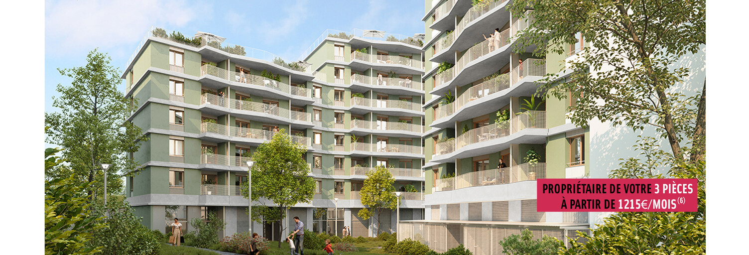 Appartement neuf T2, T3, T4 Pièce 45 à 84 m² à vendre à Aubervilliers (93300)