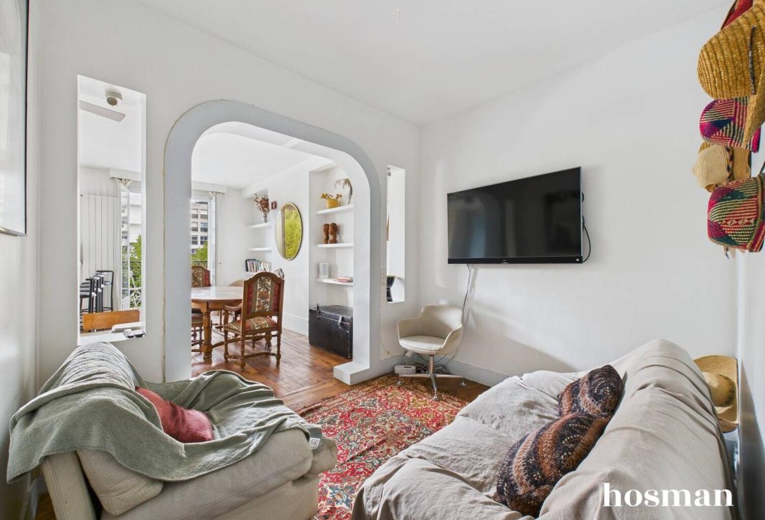 Appartement traversant lumineux 3 pièces - 65 m2 - Avaec balcons - Boulevard Bineau, Neuilly-sur-Seine — photo 1