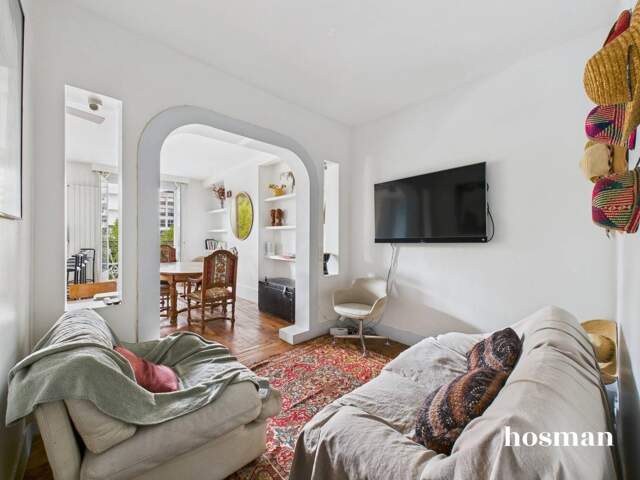 Appartement traversant lumineux 3 pièces - 65 m2 - Avaec balcons - Boulevard Bineau, Neuilly-sur-Seine — photo du bien