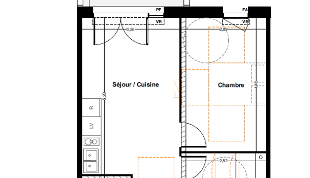 Appartement 2 pièces  à vendre Idron 64320