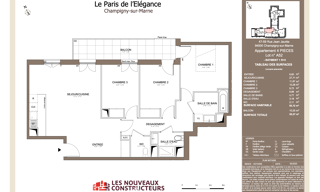 Appartement 4 Pièces 83 m² à vendre à Champigny-sur-Marne (94500)