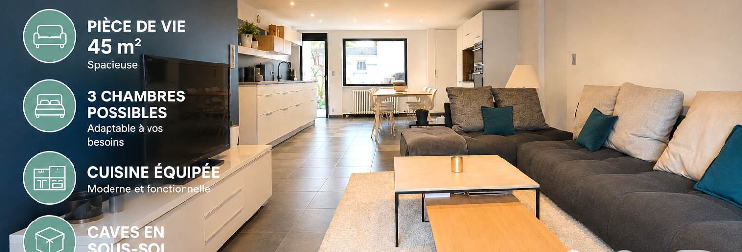 Maison 3 Pièces 90 m² à vendre à Seyssins (38180)