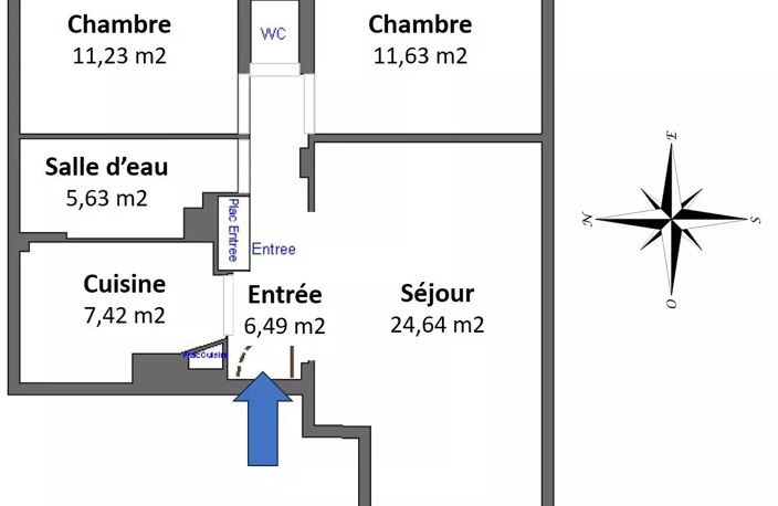 A Vendre 3/4 pièces au coeur des Vallées à La Garenne-Colombes — photo 2
