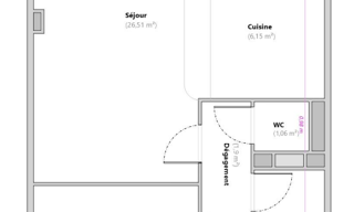 Appartement 2 Pièces 57 m² à vendre à Paris 1 (75001)