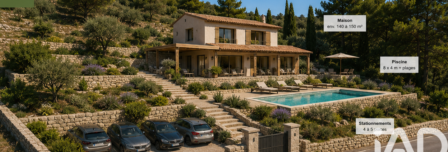 Terrain  1418 m² à vendre à Carros (06510)