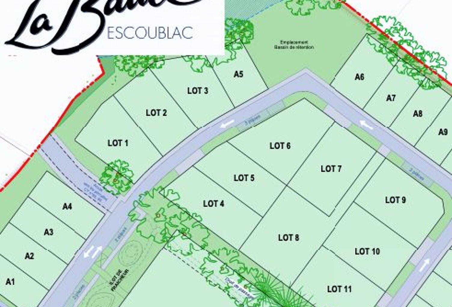 Terrain de 319 m2  (lot 5) — photo 1