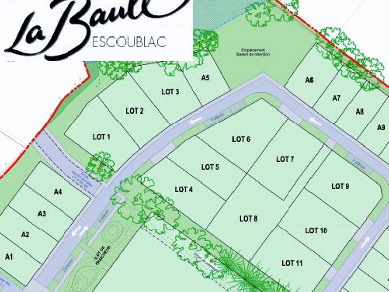Terrain de 319 m2  (lot 5) — photo 1