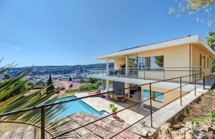 Nice Gairaut - Villa d'architecte - 6 pièces - Vue mer - piscine — photo 5