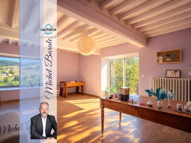 Ferme rénovée 205 m² – 6 chambres – terrain 16 000 m² – géothermie – vue – Montromant (69) — photo 1
