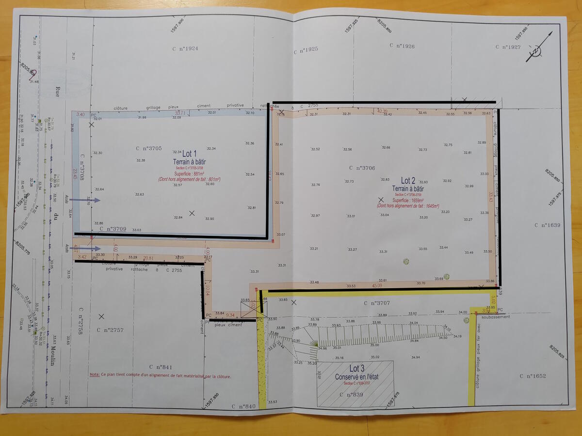 Terrain  à vendre Freneuse 78840