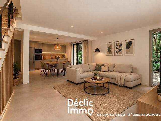 APPARTEMENT DUPLEX - 4 PIECES- JARDIN - UNE PLACES DE PARKING - MOUANS SARTOUX — photo du bien
