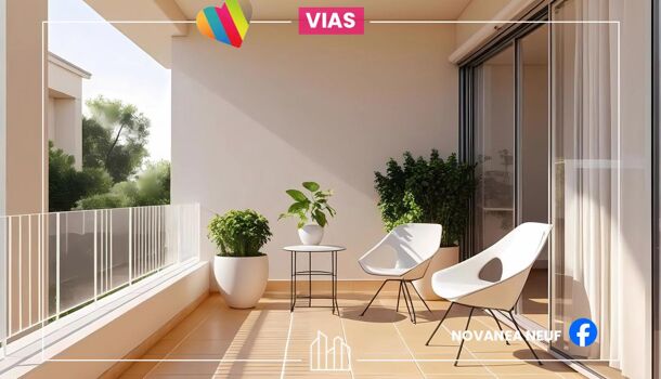 Appartement 3 pièces  à vendre Vias 34450