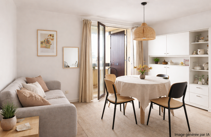 Appartement T2 27m2 + balcon + place de parking privative — photo 2