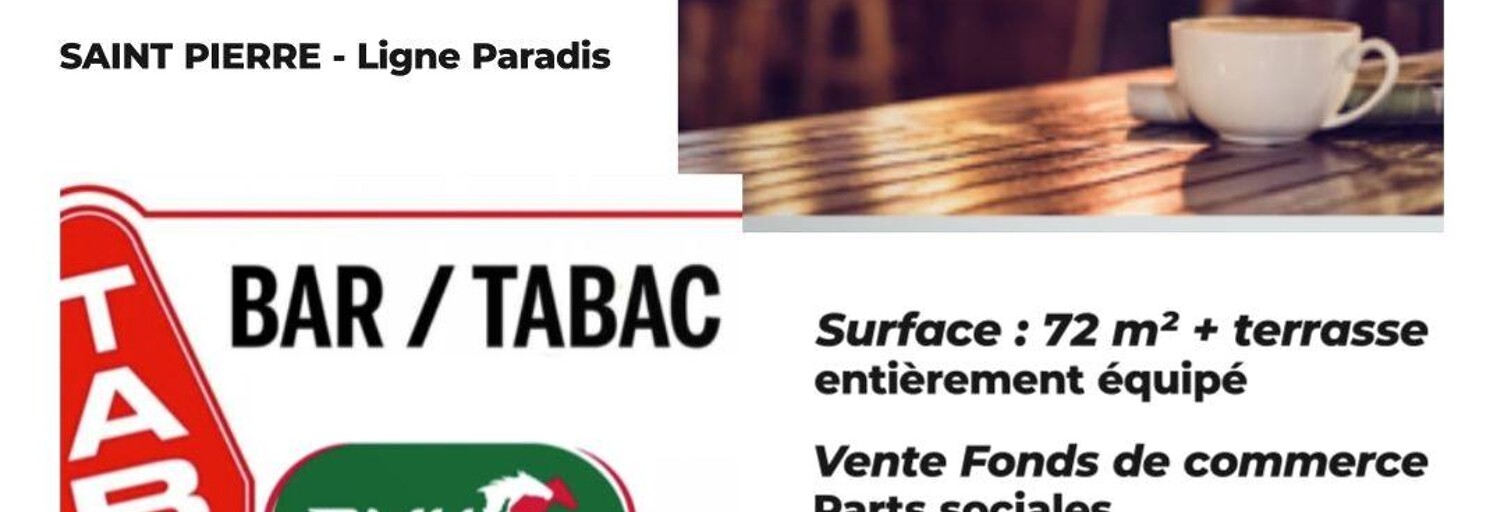 Commerce  72 m² à vendre à Saint-Pierre (97410)